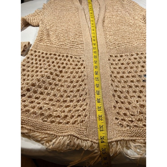 Chicos Women’s Travelers Collection Fringe Cardigan Size Large - Picture 15 of 16
